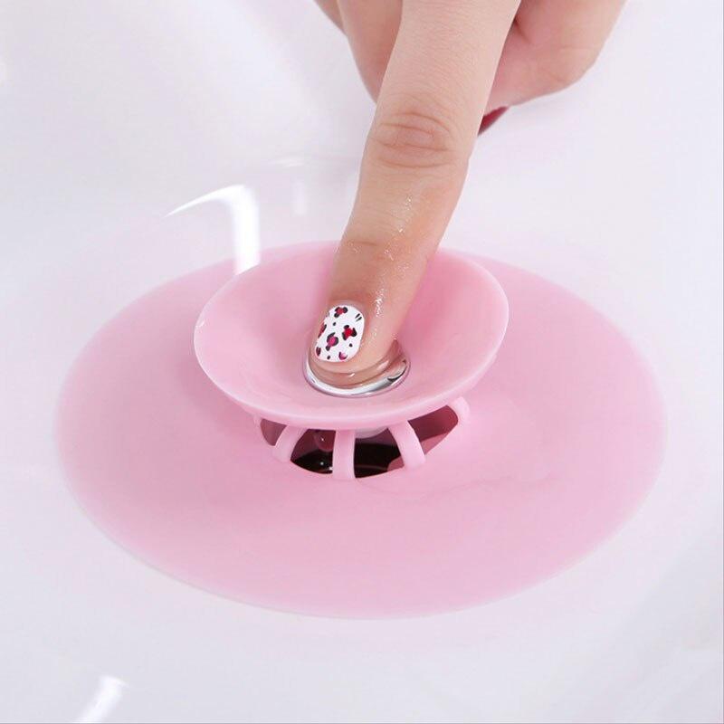 Shower Drain Stopper Floor Drain Rubber Circle Silicone Plug for Shower Bathtub Plug Bathroom Leakage-proof Drain PVC Sink Basin