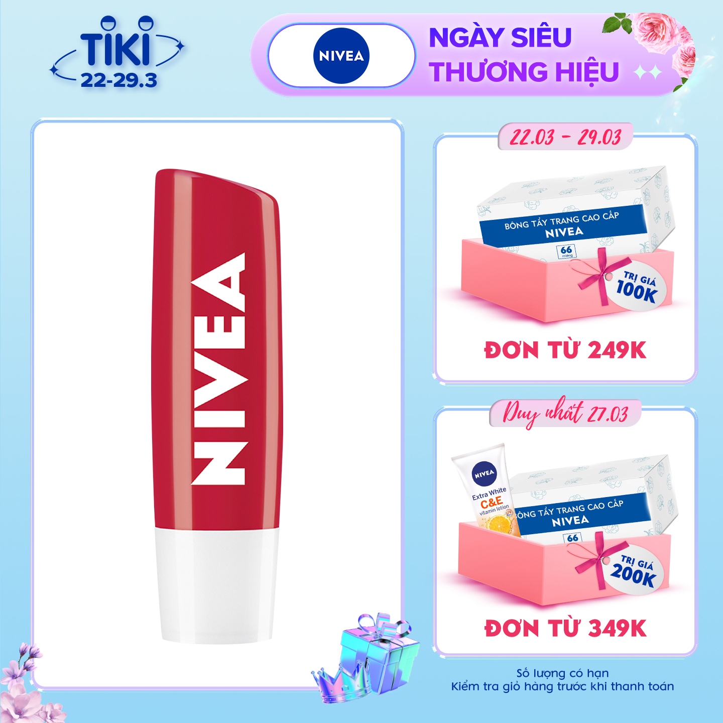 Son Dưỡng Nivea Mùi Dâu 4.8g - 85083