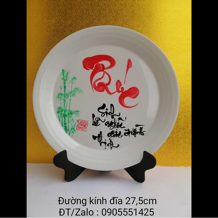 Đĩa chữ PHÚC.Quà tặng mừng tân gia,khai trương, sinh nhật.Mừng thọ ông bà,cha mẹ.Quà tết.Tranh trang trí tết