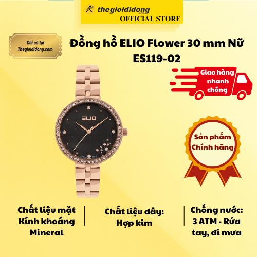 Đồng hồ ELIO Flower 30 mm Nữ ES119-02 - Hàng Chính Hãng