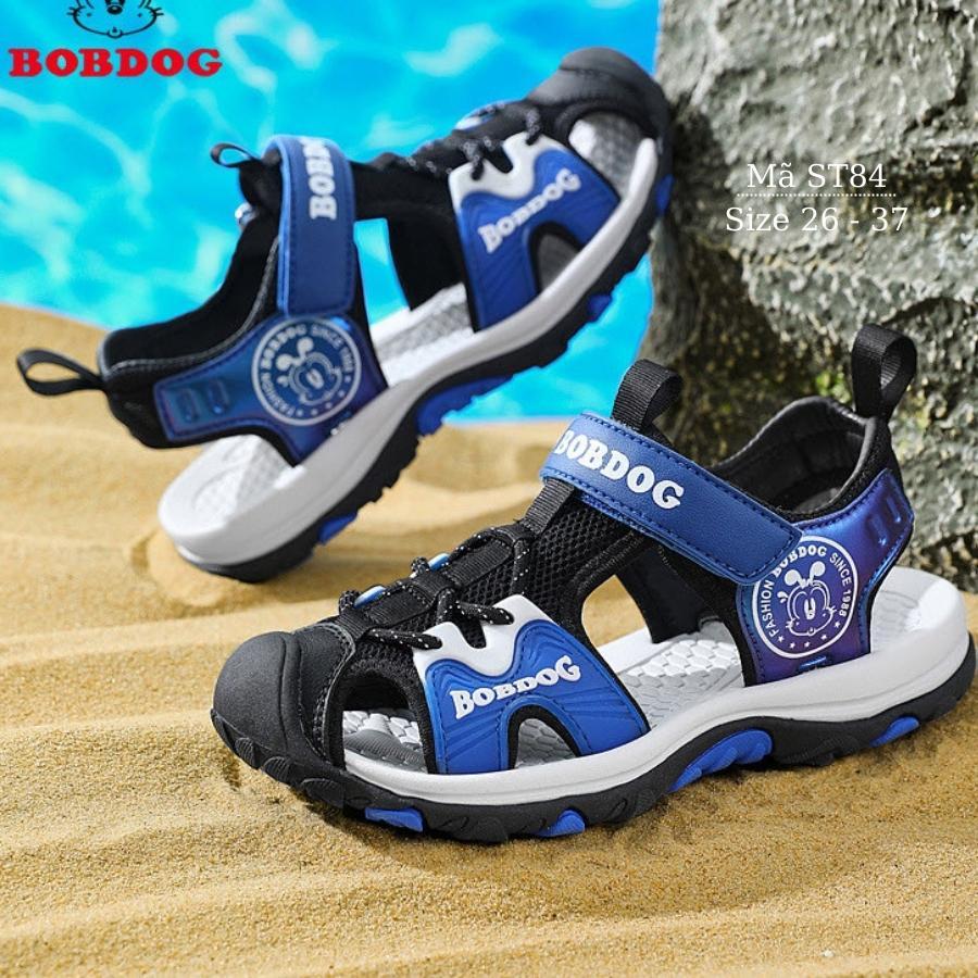 Sandal bít mũi bé trai 3 - 12 tuổi dép rọ Bobdog dáng thể thao khỏe khoắn năng động đi học đi biển cho trẻ em ST84