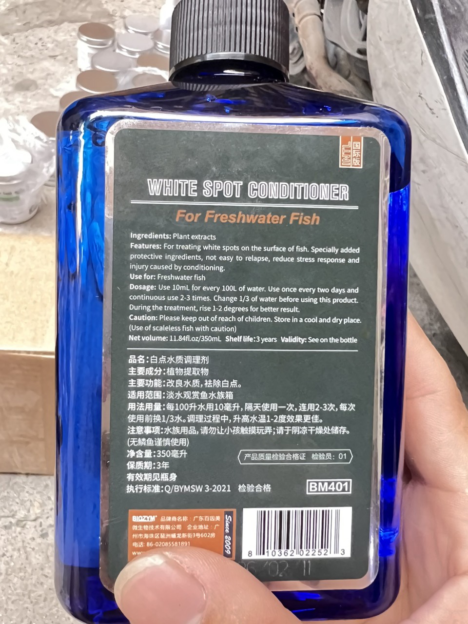 Biozym White Spot 350ML - Chuyên Dùng Xử Lý, Phòng Ngừa Các Đốm Trắng Cho Cá Cảnh