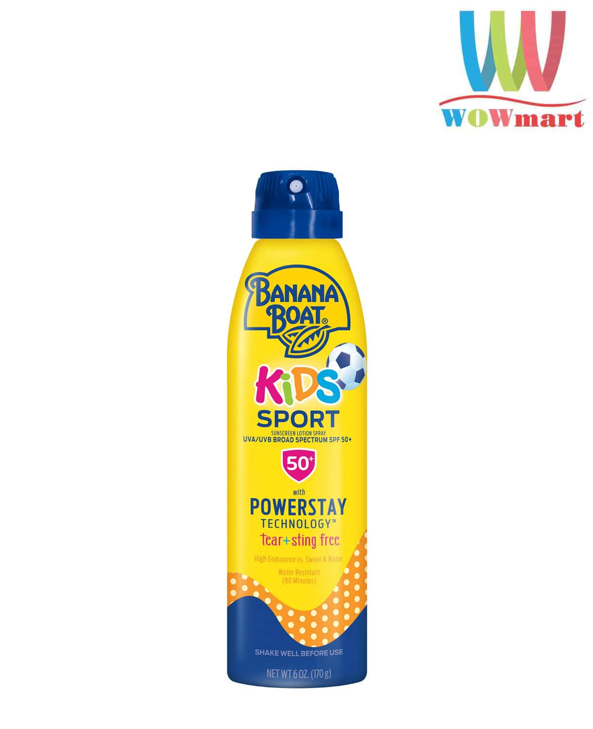 Xịt chống nắng  Banana Boat Kids Sport Sunscreen Spray SPF50 269g ( không xuất hóa đơn đỏ-không có tem phụ)