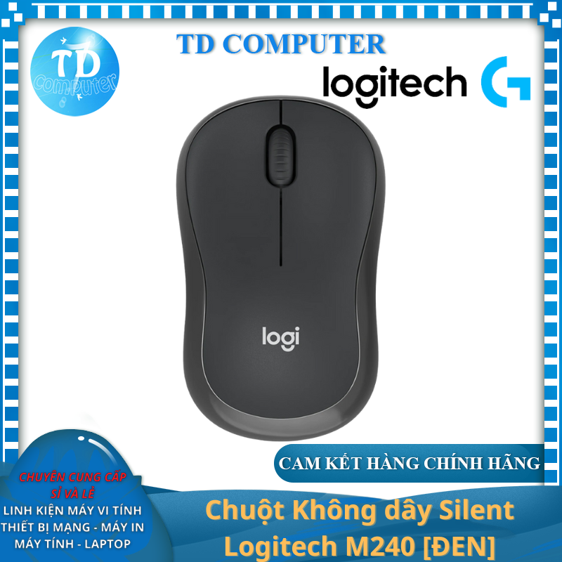 Chuột Không dây Silent Logitech M240 - Hàng chính hãng DigiWorld phân phối