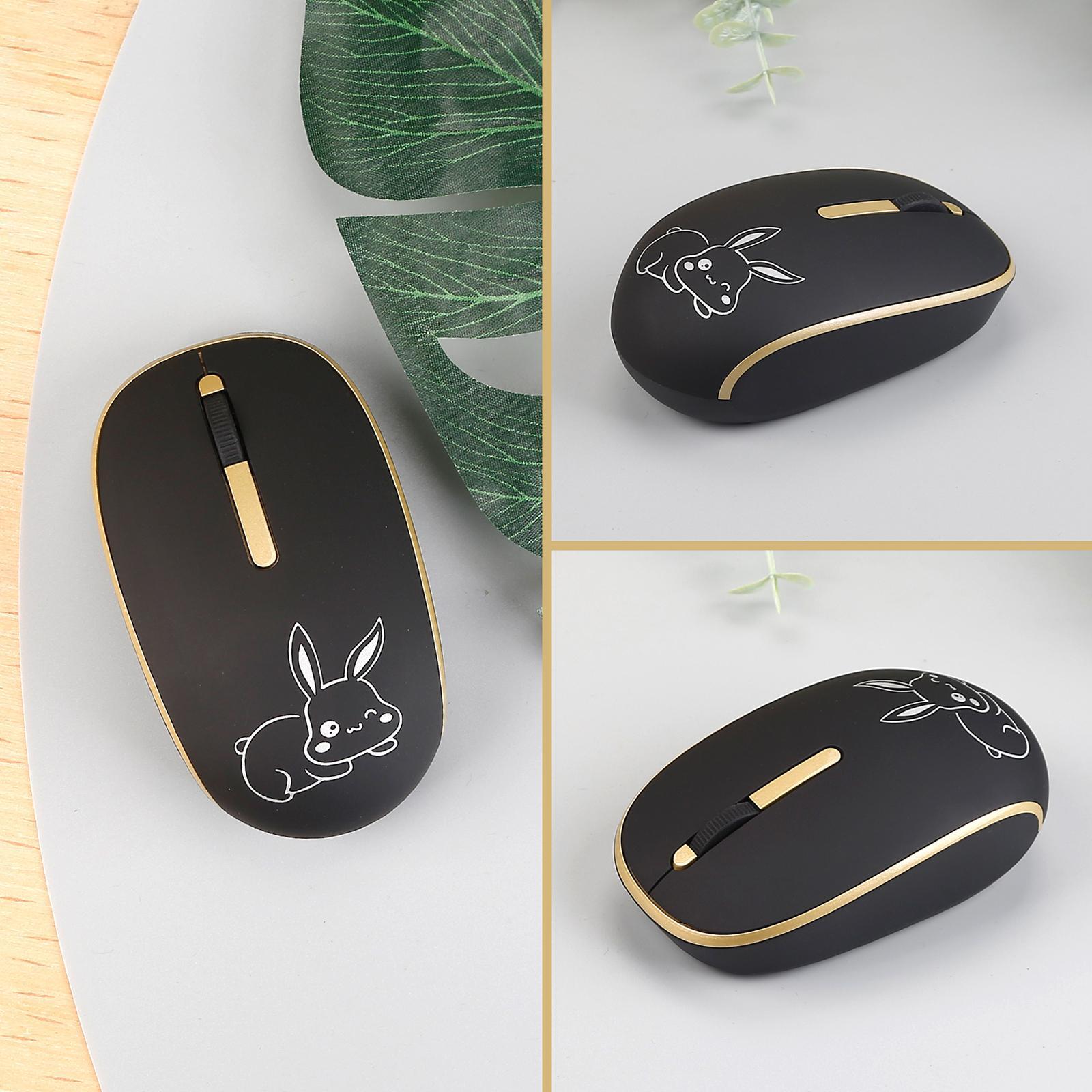 2.4G Wireless Mouse Silent Clicking with USB Receiver for Notebook Desktop