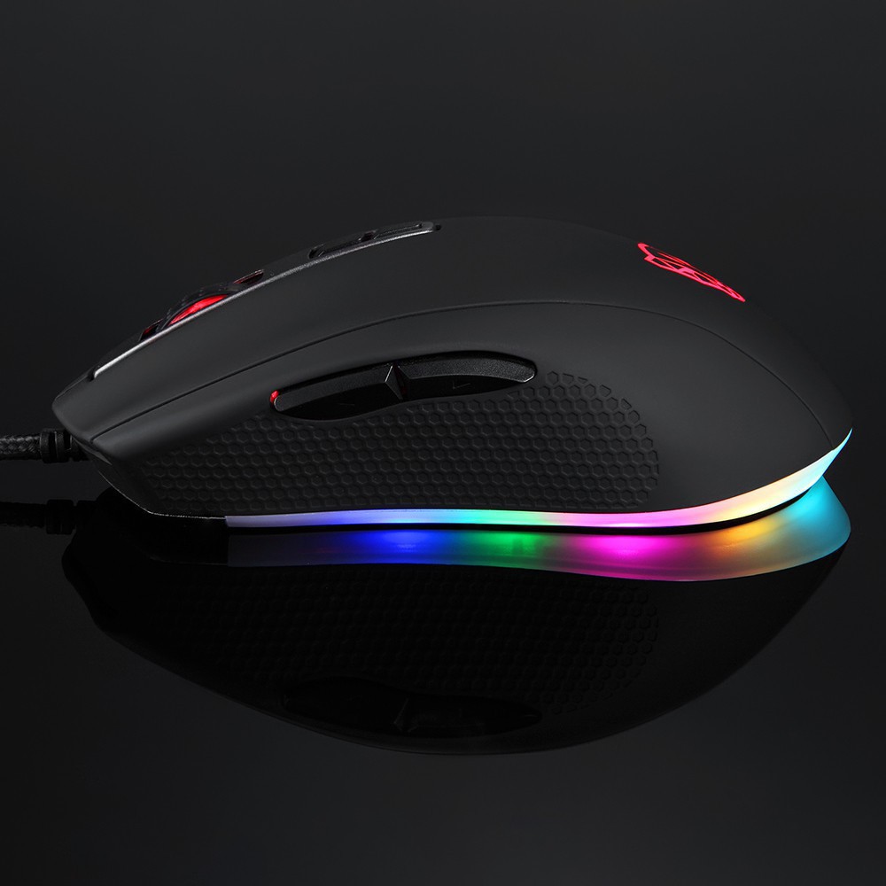 CHUỘT MOTOSPEED V60 RGB Gaming mouse có LED thay đổi theo DPI - Màu Đen - Hàng Chính Hãng