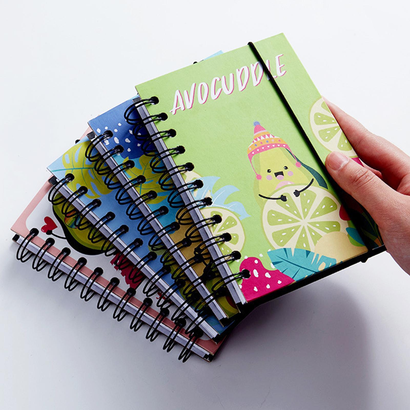 Spiral Bound Notebook, Colorful Spiral Bound Ruled Notebook, for School Supplies Office