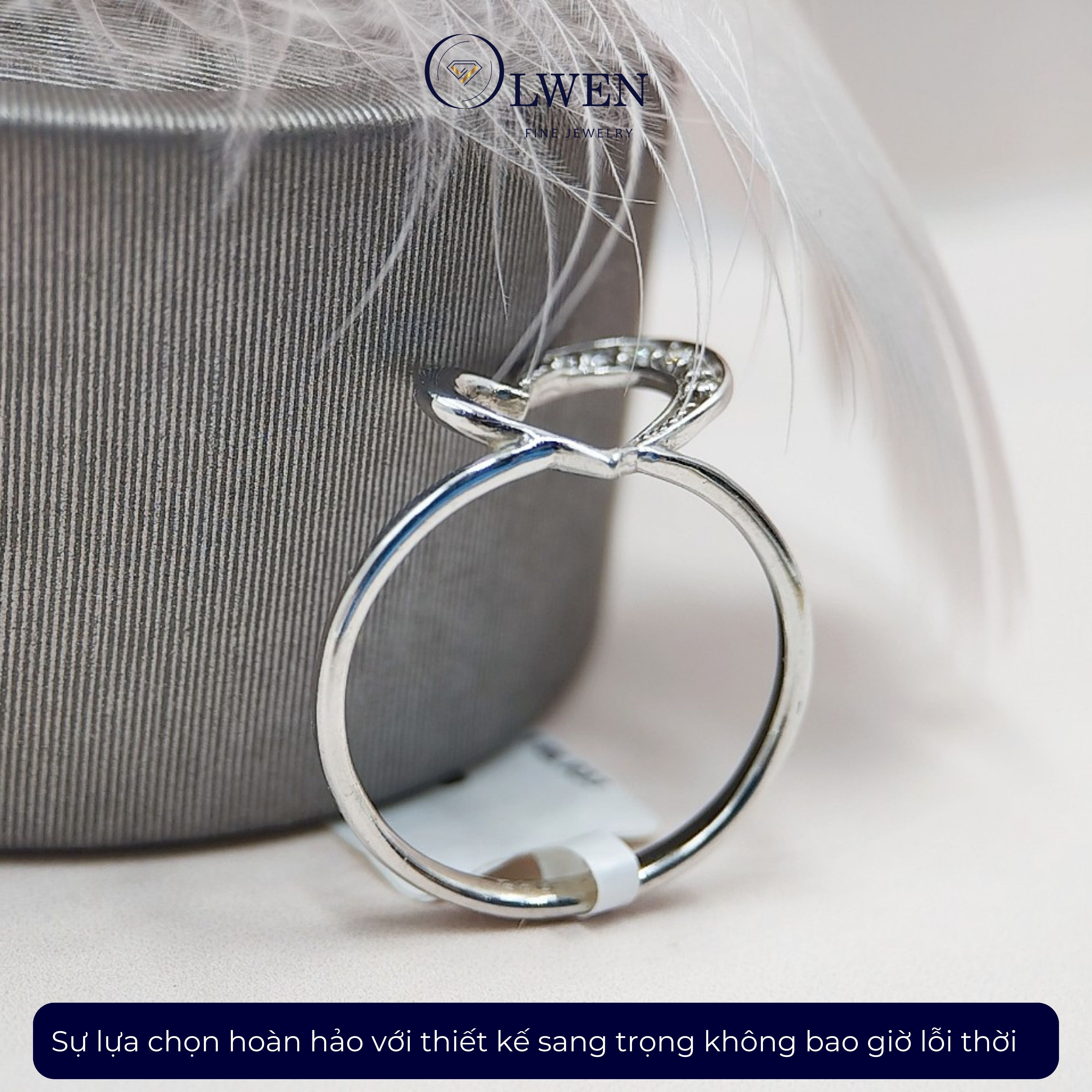 Nhẫn Kim cương HK 14K HK Olwen HA-R000033