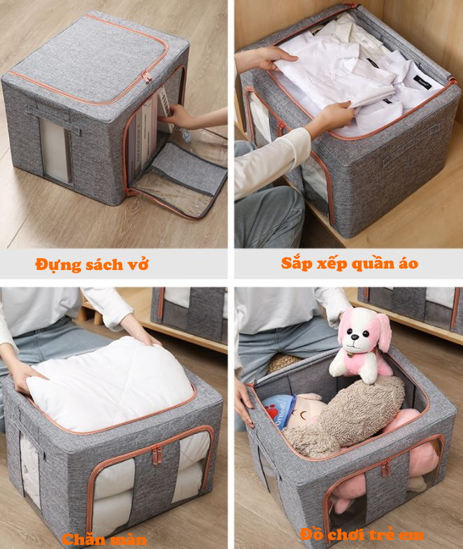 Túi Chăn Màn Khung Sắt Nhật Bản, Túi Đựng Chăn Mền Quần Áo Cao Cấp Chính Hãng  – Hàng Xuất Khẩu