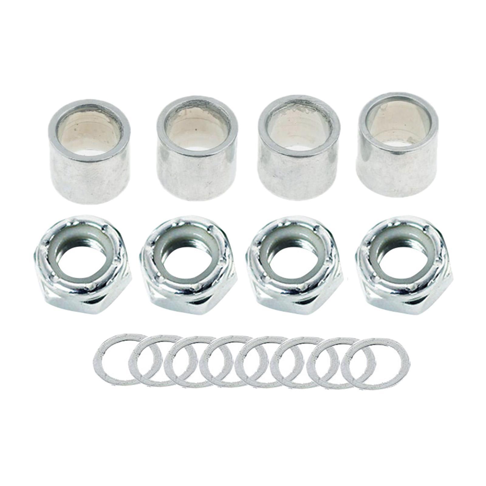 Skateboard Truck Axle Washers Spacers Nuts Longboard Rebuild Hardware