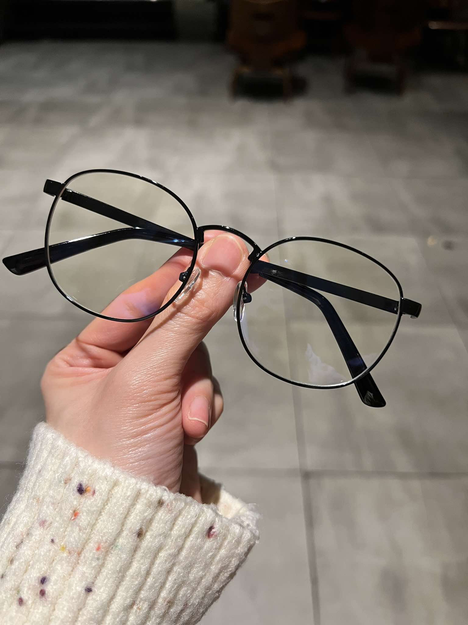 Kính vintage kim loại viền gọng dày cho nam nữ