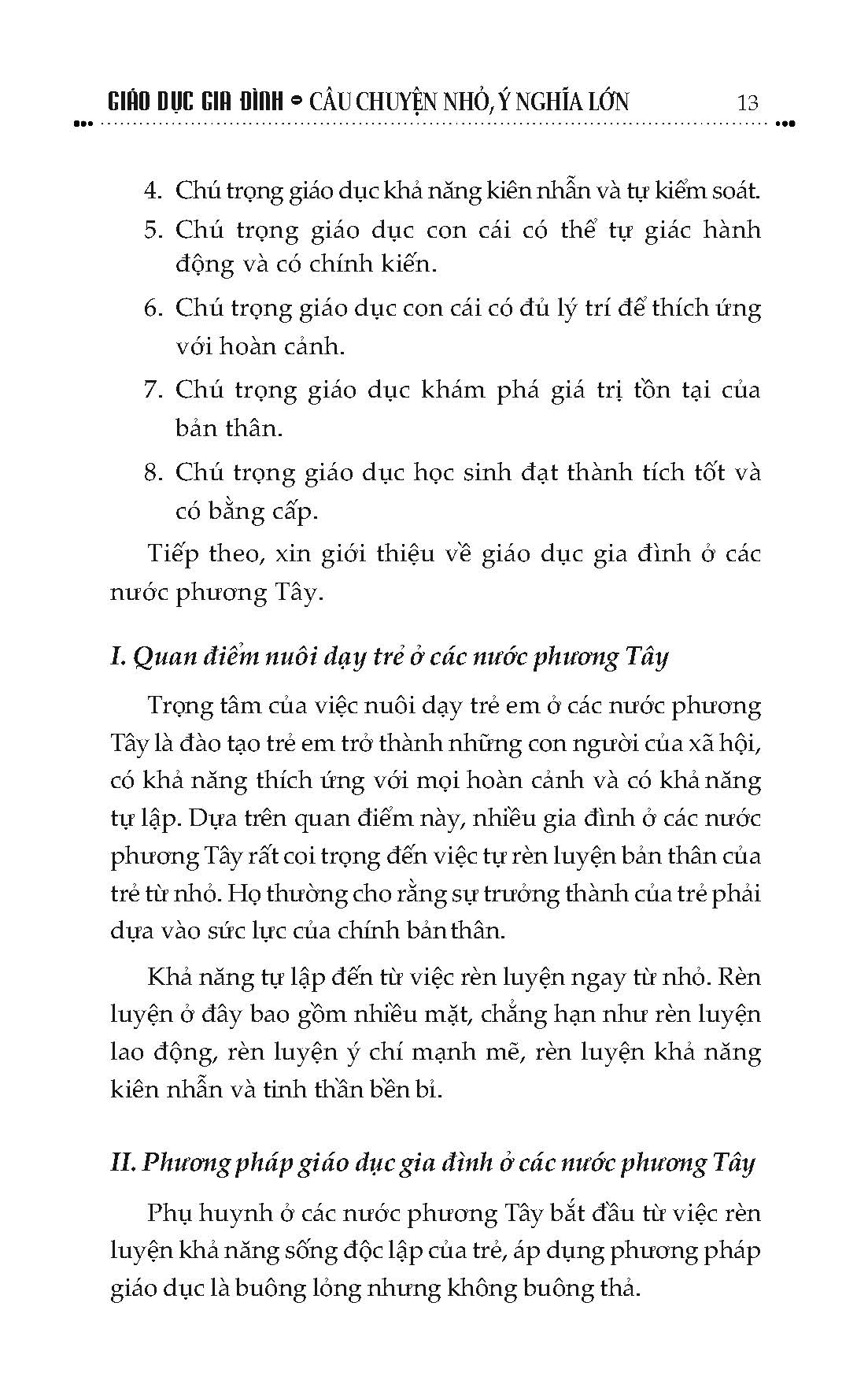 Giáo Dục Gia Đình - Câu Chuyện Nhỏ, Ý Nghĩa Lớn
