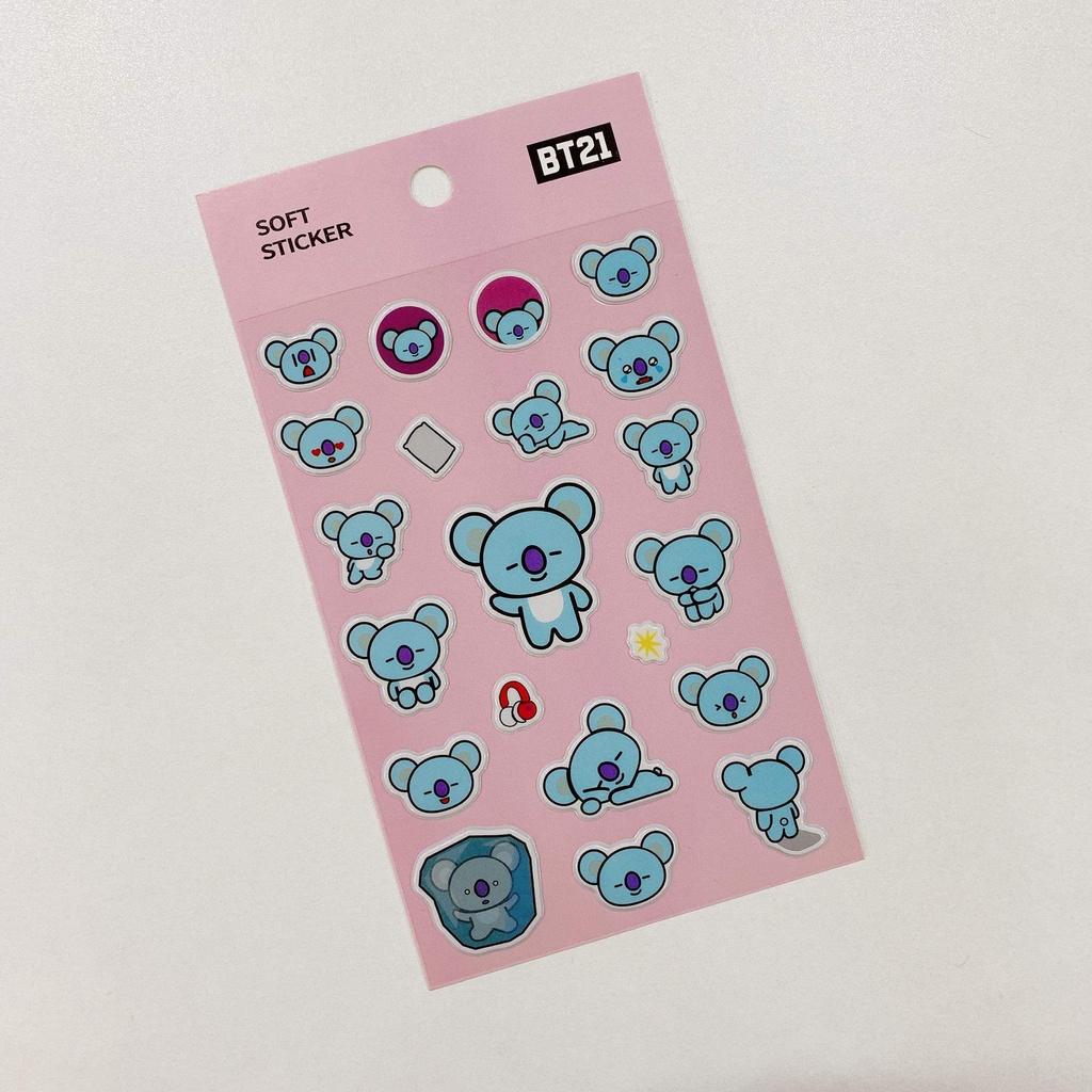 Tấm Sticker BT21 Dễ Thương - Hình Dán BTS