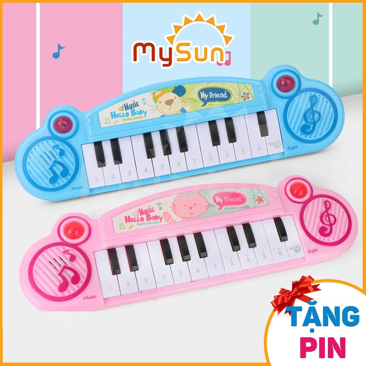 Đàn Piano Organ mini đồ chơi âm nhạc cụ cho bé gái trai phát triển trí tuệ thông minh MySun