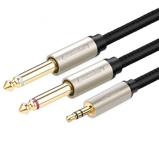 3.5Mm Trs To Dual 6.35Mm/6.5Mmts Audio Cable 5M Av126 - 40794 Ugreen ( Hàng Chính Hãng )