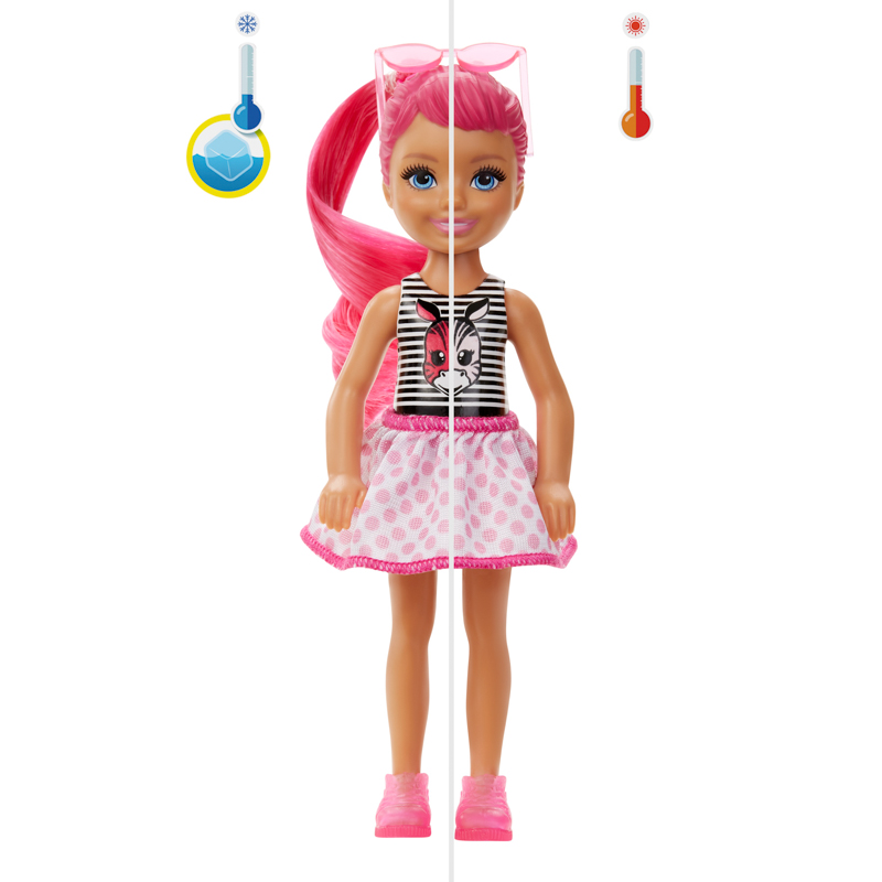 Đồ Chơi BARBIE Búp Bê Đổi Màu Chelsea - Phiên Bản Color Block GWC60