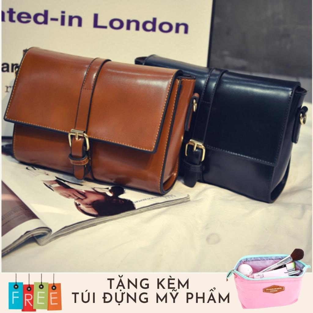 Túi đeo chéo thời trang phong cách Đồ Da Thành Long TLG 208094 tặng túi đựng mỹ phẩm tiện lợi