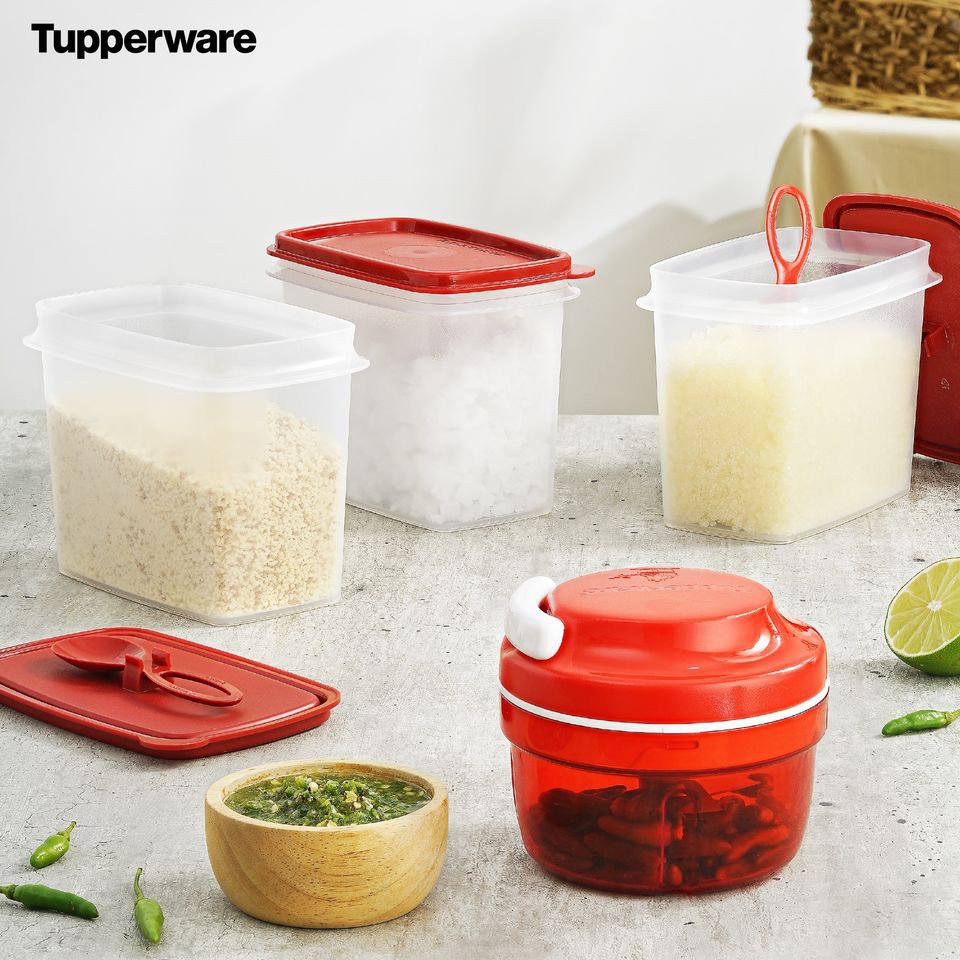 Hộp Trữ Khô Gia Vị Có Muỗng Shelf Saver With Spoon Tupperware