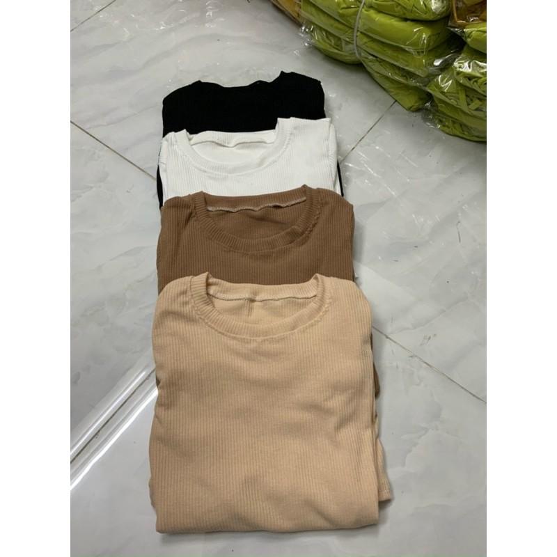 Đầm gân xoè tay dài thời trang thanh lịch