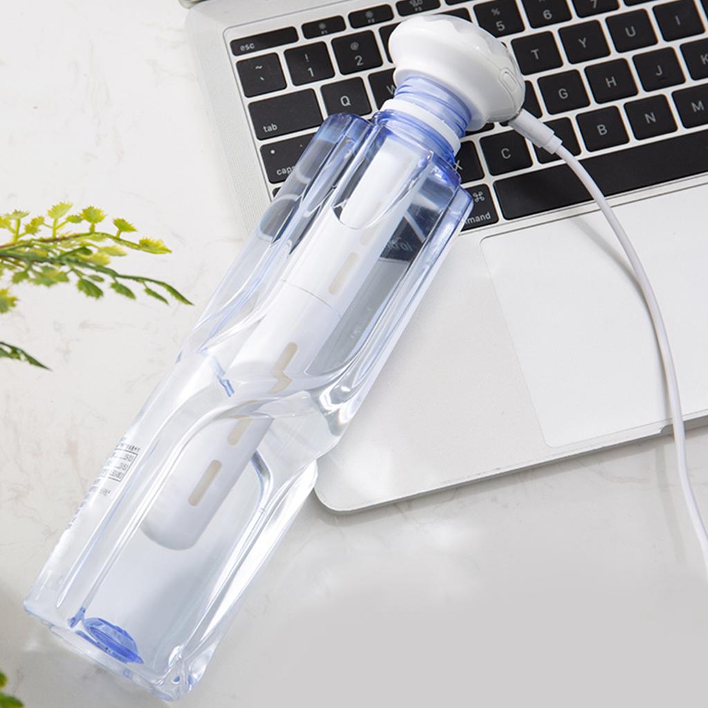2Pcs Air Humidifier Bottle Mist Maker Stick Mute LED Light For Home Office