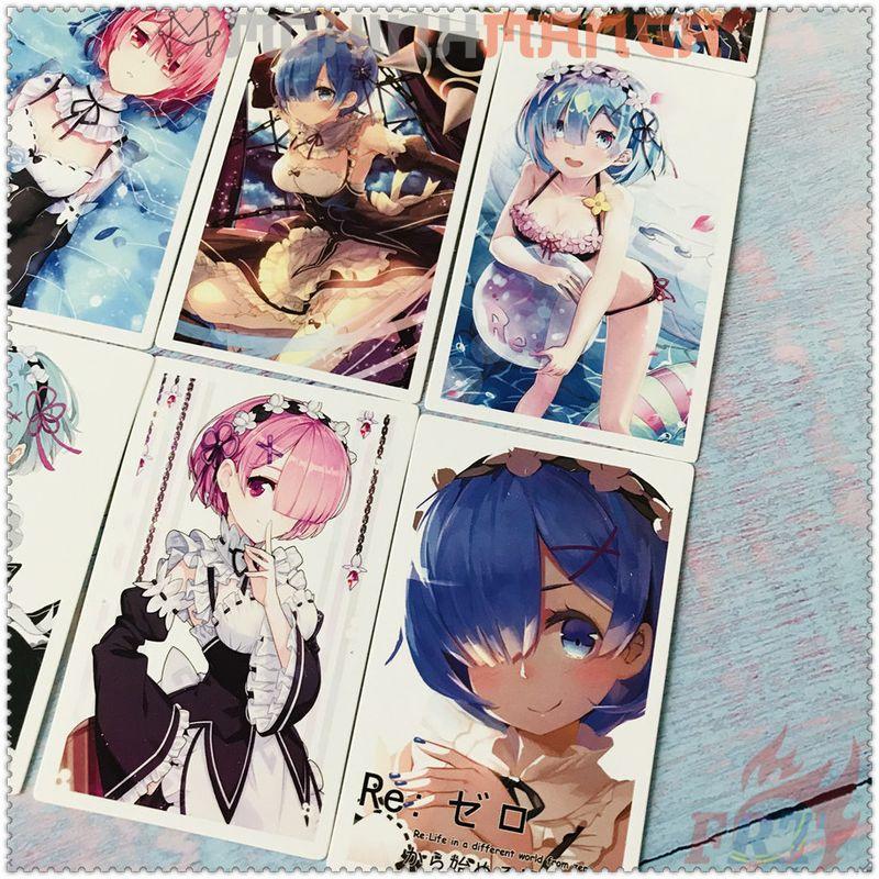 Lomo card hộp 30 thẻ truyện Re:ZERO Life in a different world from zero Bắt đầu lại ở thế giới khác Rem Ram Emilia