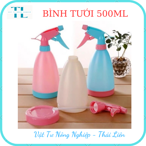 Bình Xịt Phun Sương 500ml Tưới Cây Xịt Cồn Khử Khuẩn H080, bình tưới nhiều màu dễ thương, nhẹ, tiện lợi, dễ sử dụng