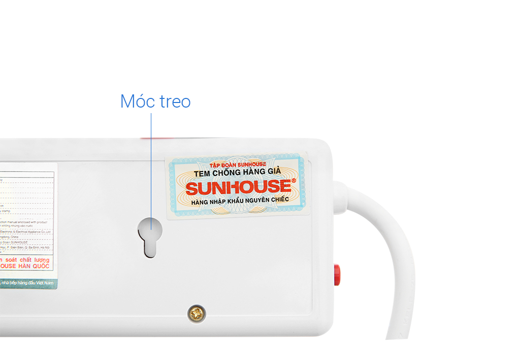 Ổ cắm điện Sunhouse 3 lỗ 3 chấu 2.5m SHE-OC1-3R - Hàng chính hãng