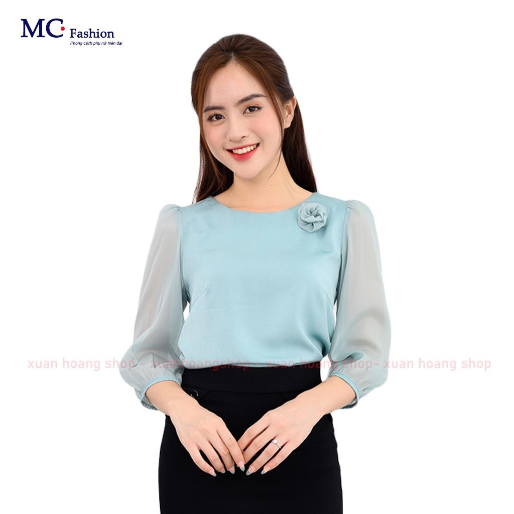 Áo Sơ Mi Trắng Nữ Công Sở Mc Fashion Ta1126