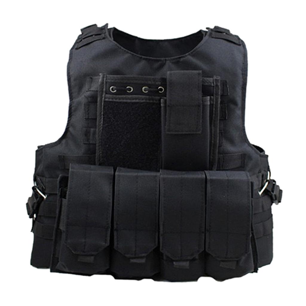 Tactical Military Vest Airsoft Molle Combat Hunting CS Game Vest Black