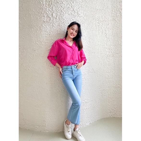 Áo sơ mi form rộng color block REVERCLOTHINGS Pana Shirt