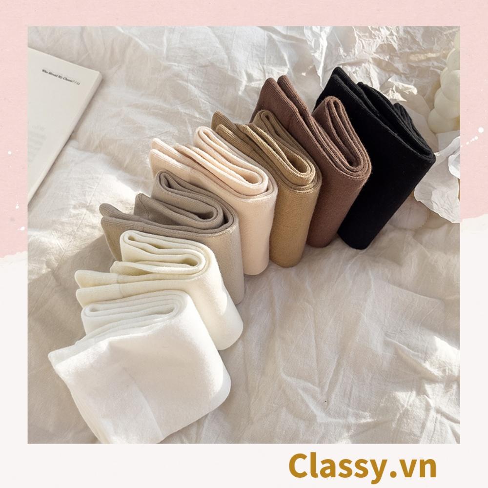 Tất cổ cao, vớ cổ cao Classy với đường gân ôm chân, nhiều màu phong cách hàn quốc G1430