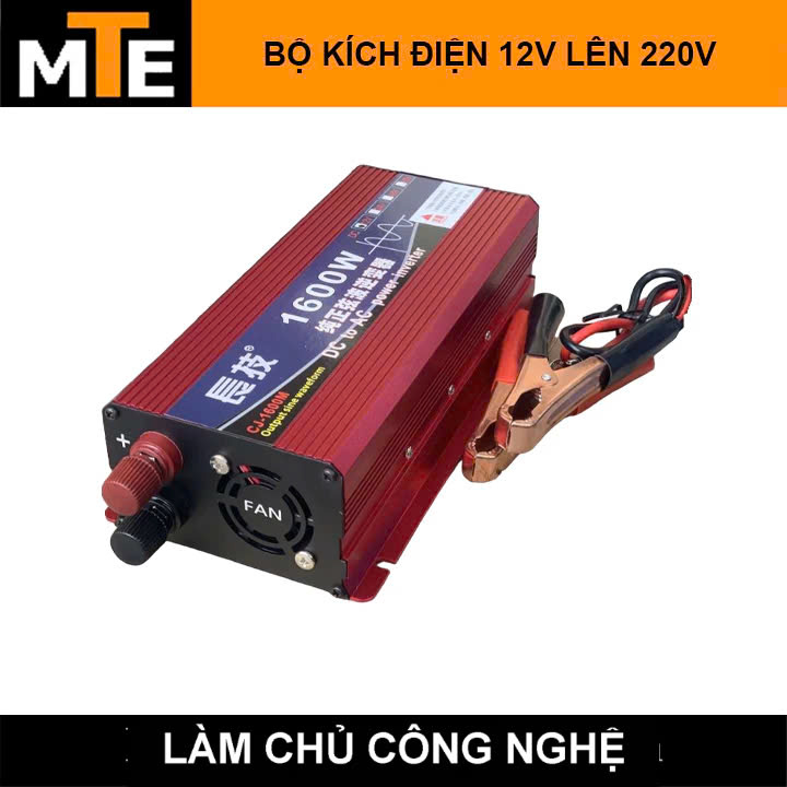 Kích Điện 1600W Sóng Sin Chuẩn – Chuyển 12V Thành 220V Dành Cho Gia Đình Mất Điện