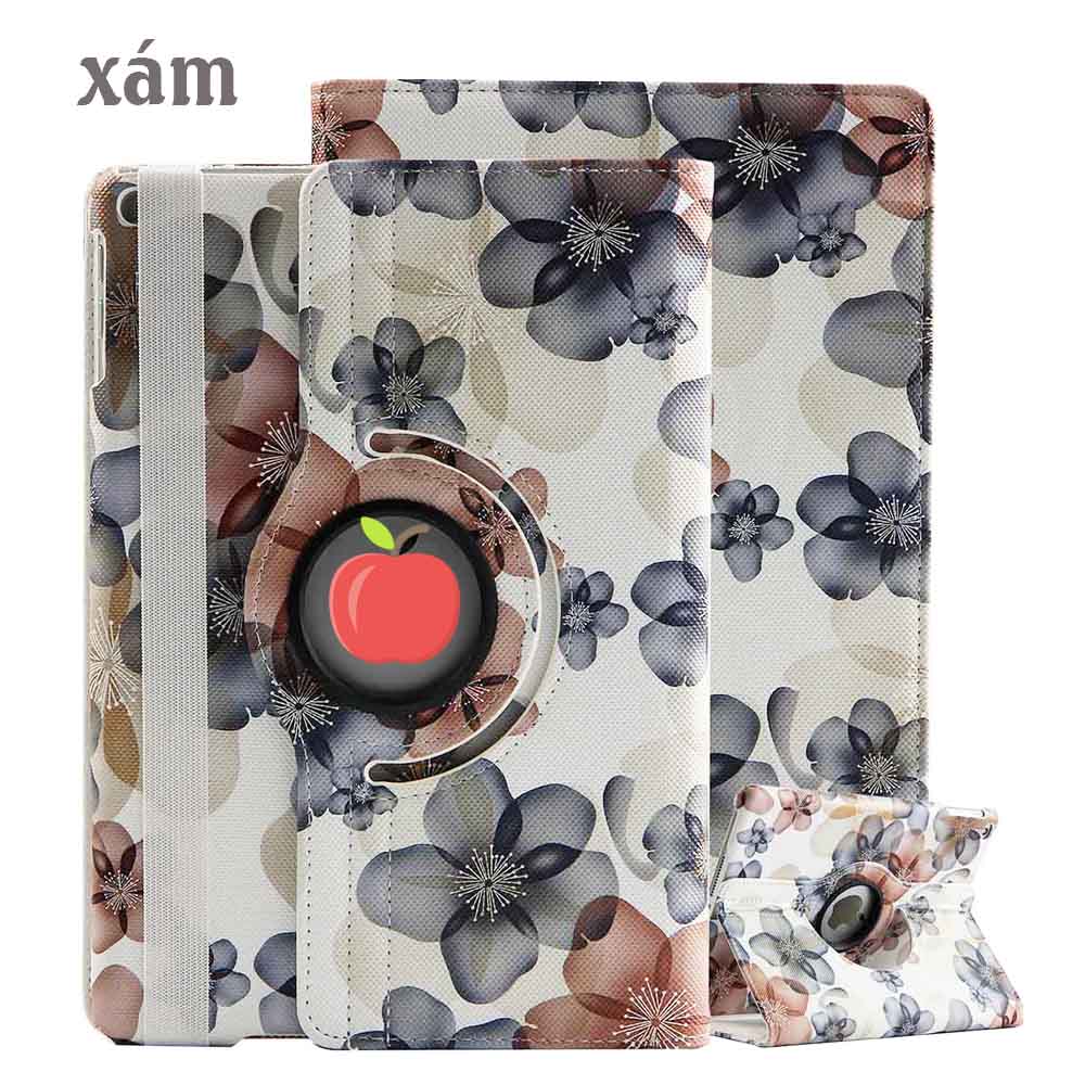 Bao Da Cho iPad 10.2 inch iPad Gen 7 Gen 8 Gen 9 Họa Tiết Hoa Đào Xoay 360 Tiện Lợi Hỗ Trợ Sleep Wakeup