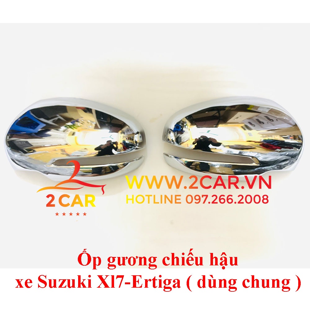 Ốp gương chiếu hậu xe Suzuki Xl7, Ertiga 2020- 2023 mạ Crom cao cấp