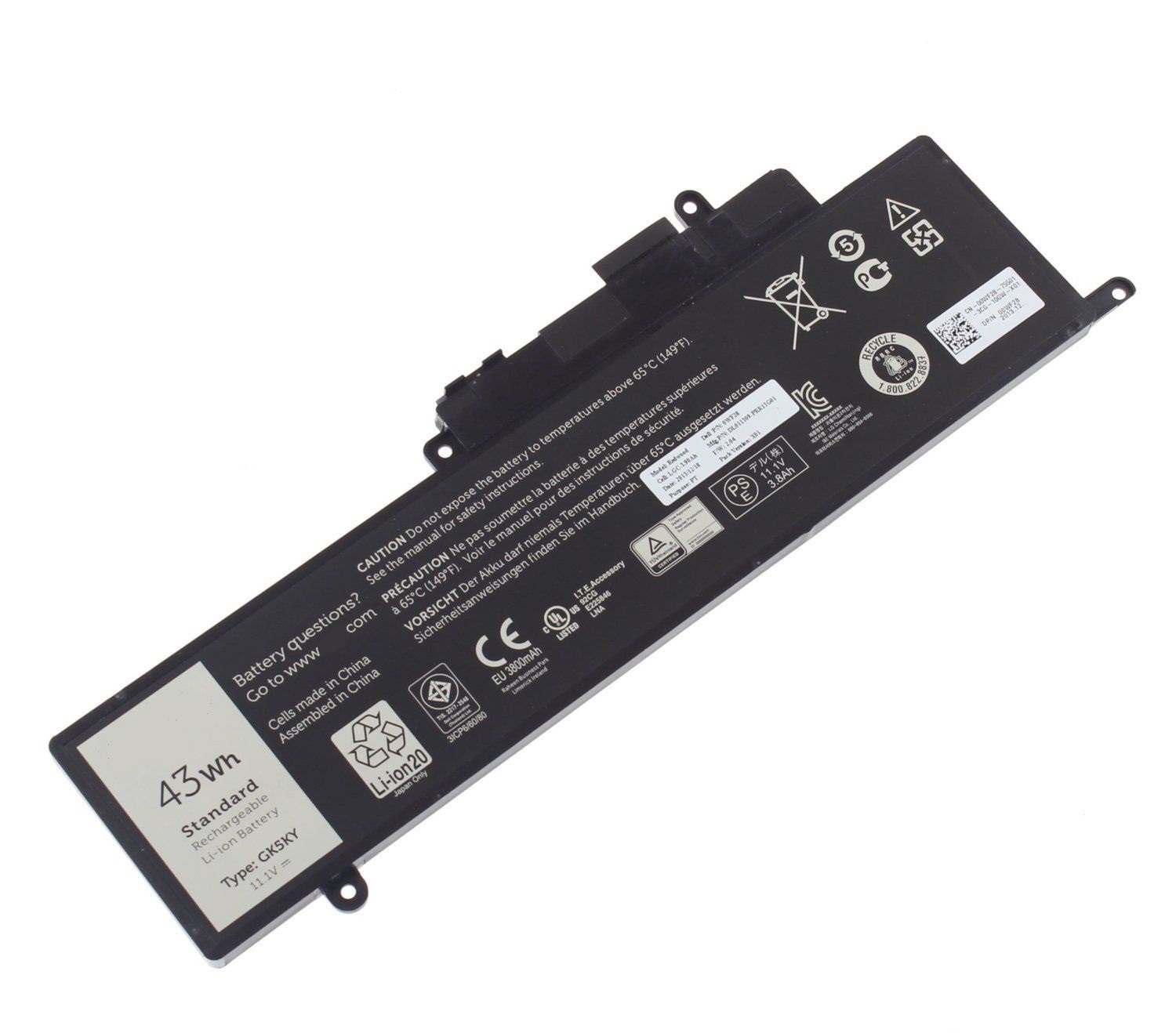 Pin dành cho Laptop Dell Inspiron 11 3147 3148 - GK5KY