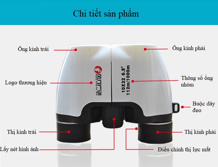 Ống nhòm 10X22 mini siêu nét - Hàng nhập khẩu