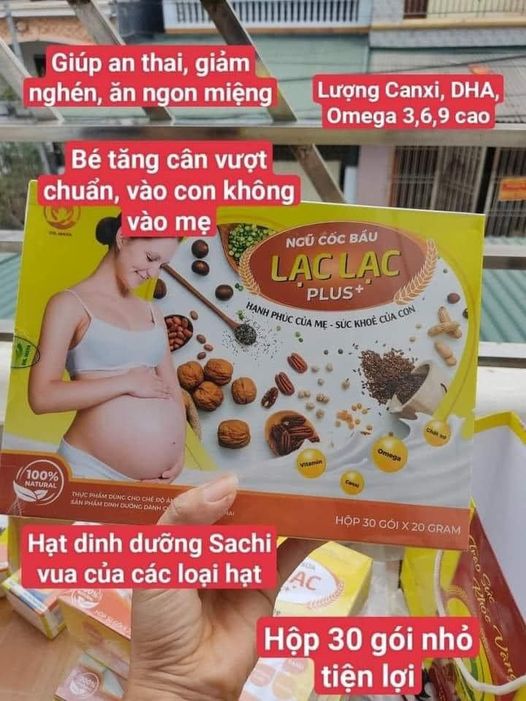 Ngũ cốc bầu siêu dinh dưỡng Lạc Lạc giảm ốm nghén, giúp xương của bé phát triển toàn diện, vào con nhiều hơn vào mẹ