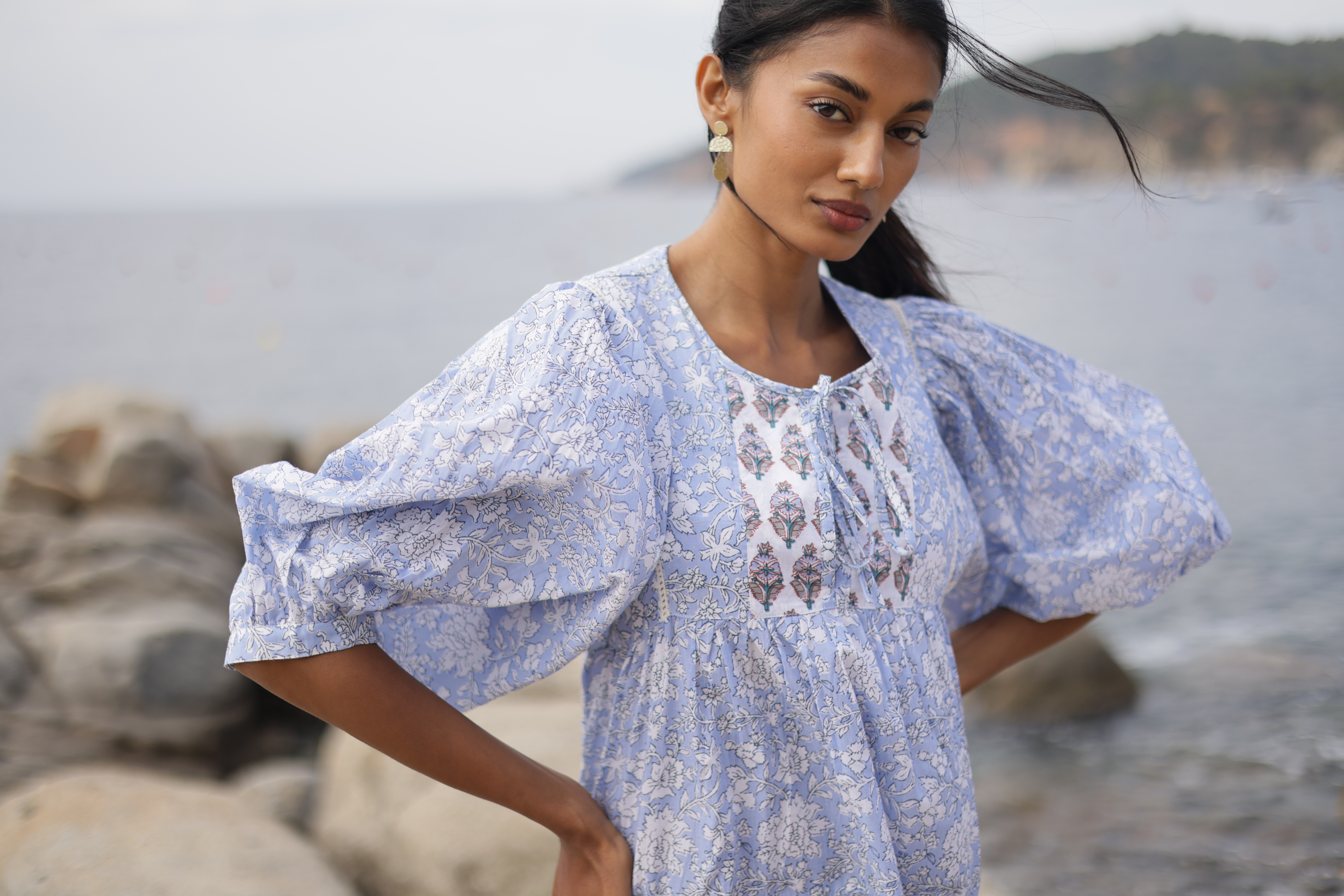 Đầm Boho Cotton Cao Cấp Luna Llena