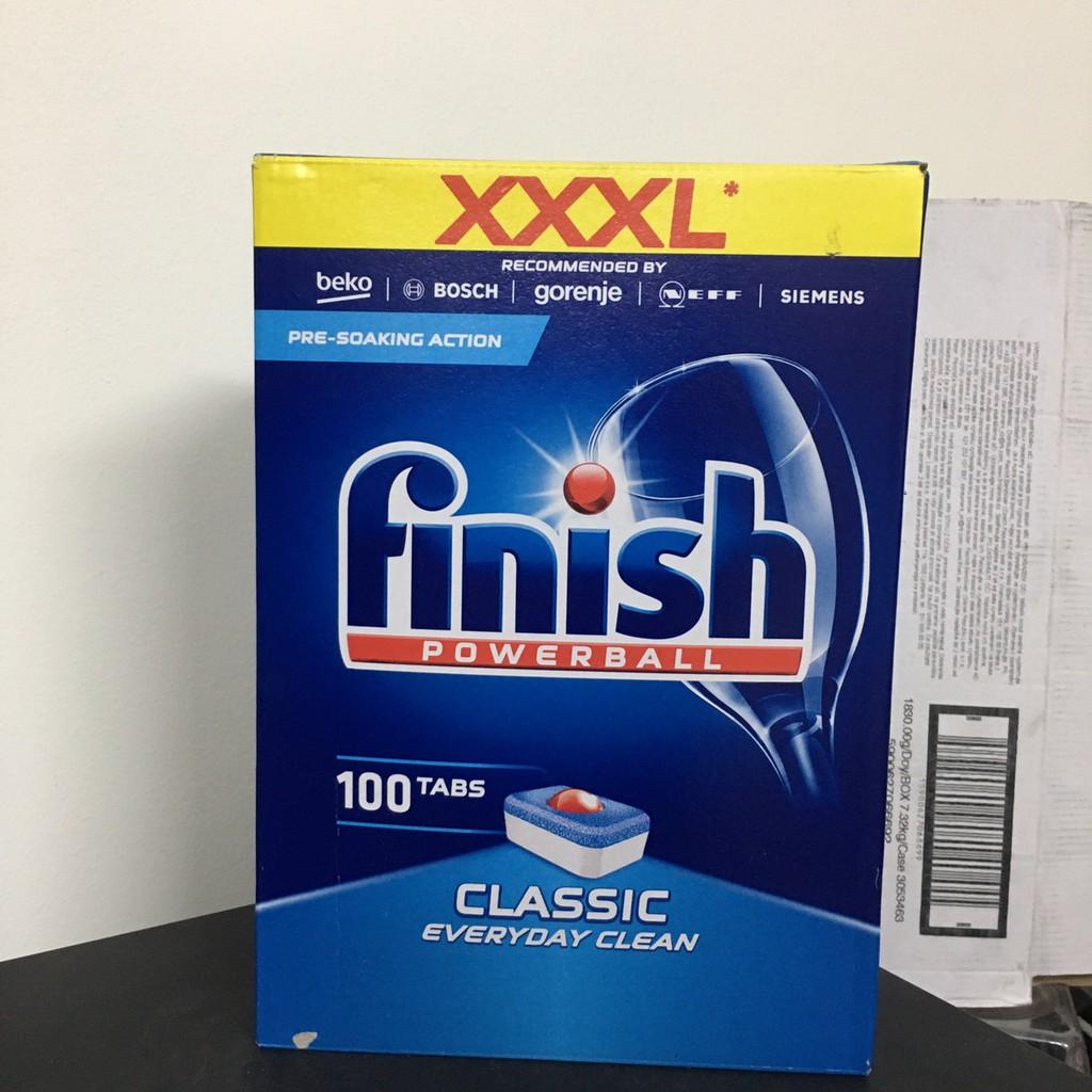 hộp 100 viên rửa chén finish