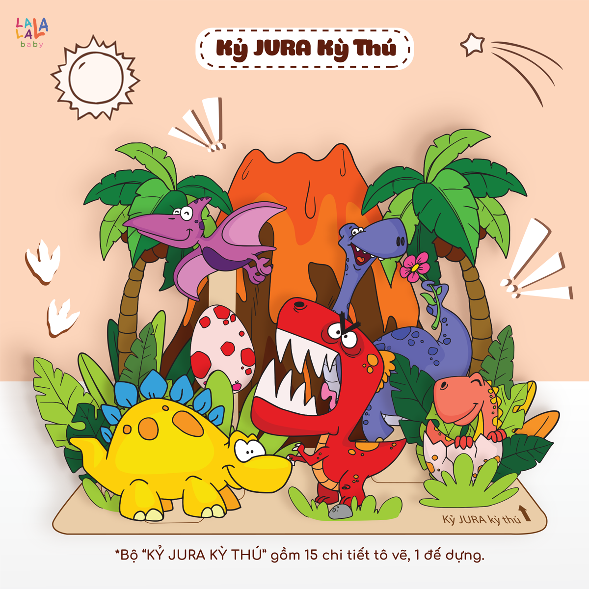 Đồ Chơi Tranh Gỗ Lalala Baby Tô Màu Kèm Màu Nước, Cọ và Truyện Kể I Paint I Play! Cho Bé Từ 3 Tuổi