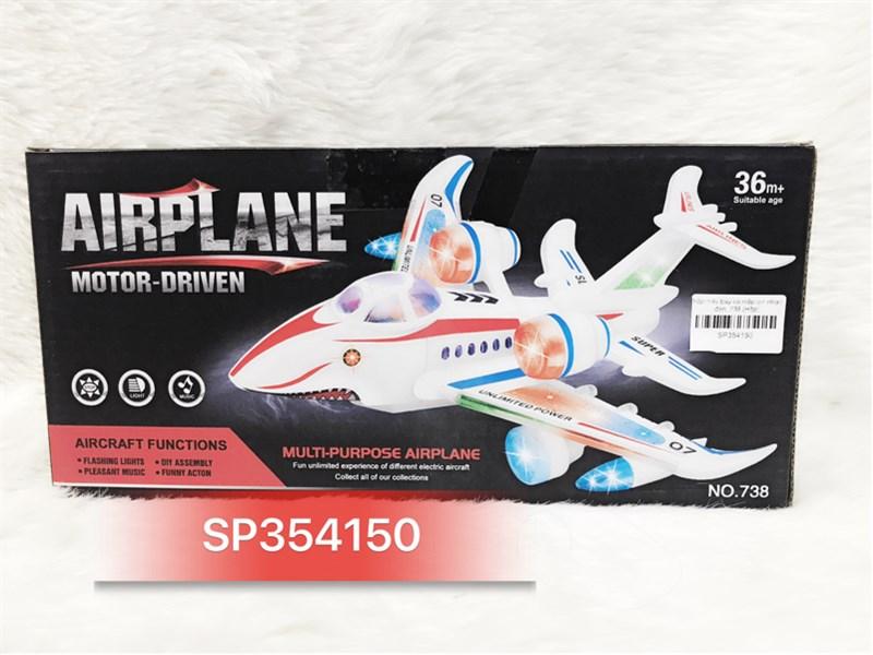 SP354150 - Hộp máy bay cá mập pin nhạc đèn, 738