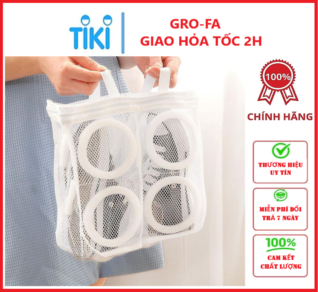 Túi Lưới Giặt Giày , Quần Áo Tổ Ong Có Khoá Kéo Cao Cấp Hình Vuông Dùng Cho Máy Giặt Nhanh Chóng Và Tiện Lợi- Chính Hãng 