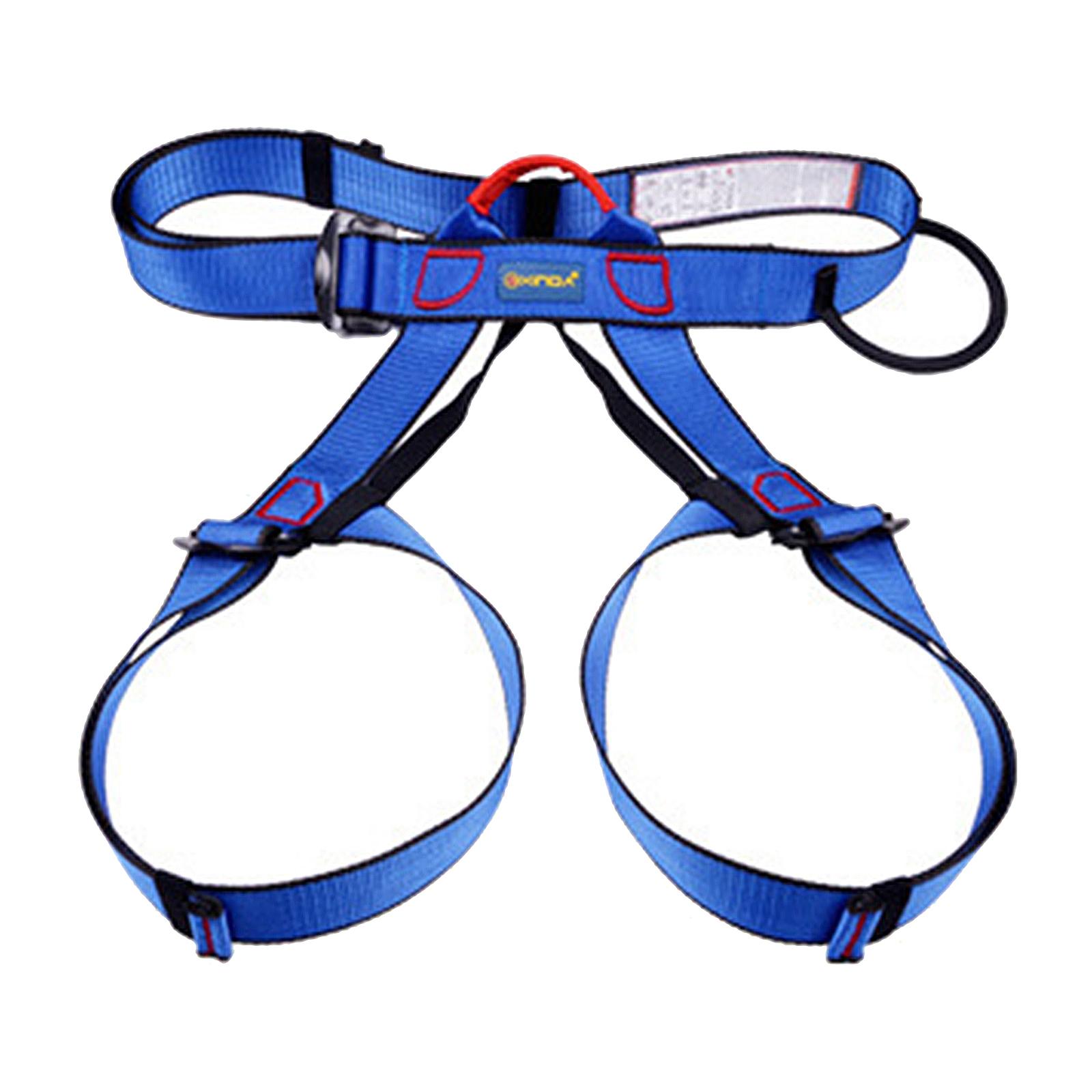 Climbing Harness Adjustable Waist Safe Belt Wider Climbing Rappelling Black