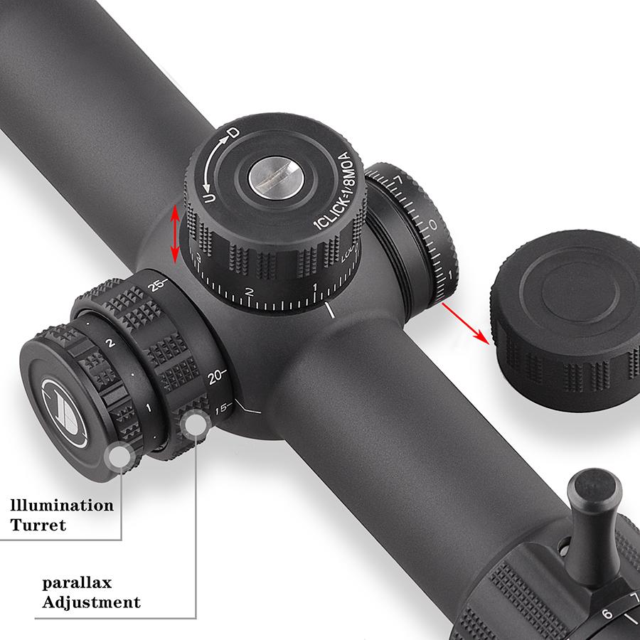 Mới Phát Hiện Quang Học Hoàn Toàn Đa Lớp Phủ Ống Kính Phạm Vi ED-LHT 3-15X50SFIR FFP Ngoài Trời Săn Bắn Phạm Vi
