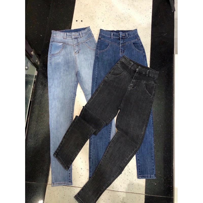QUẦN BÒ ÔM LƯNG CAO CHẤT MỀM GIÃN 1 nút - ảnh thật shop chụp