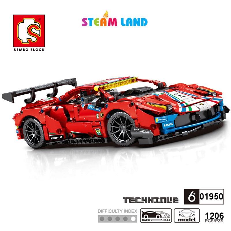 Đồ Chơi Lắp Ráp Siêu Xe Ferrari 488GTE - SEMBO 701950