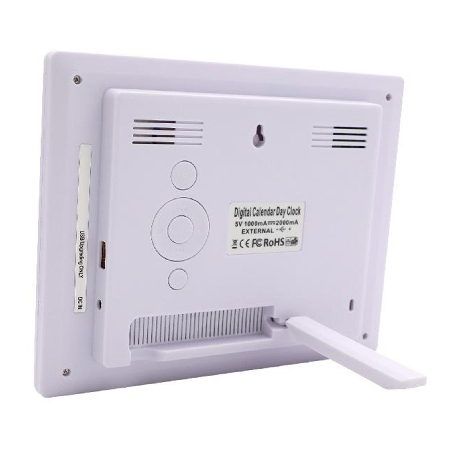 8" Digital Calendar Day Clock Large Letter Elderly  Clocks