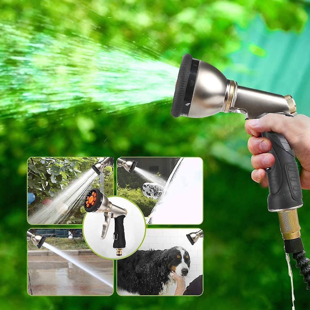 Máy phun vườn, vòi hoa sen trong vườn 9 Mô hình thủy lợi, Máy phun nước đa chức năng 100% kim loại để tưới