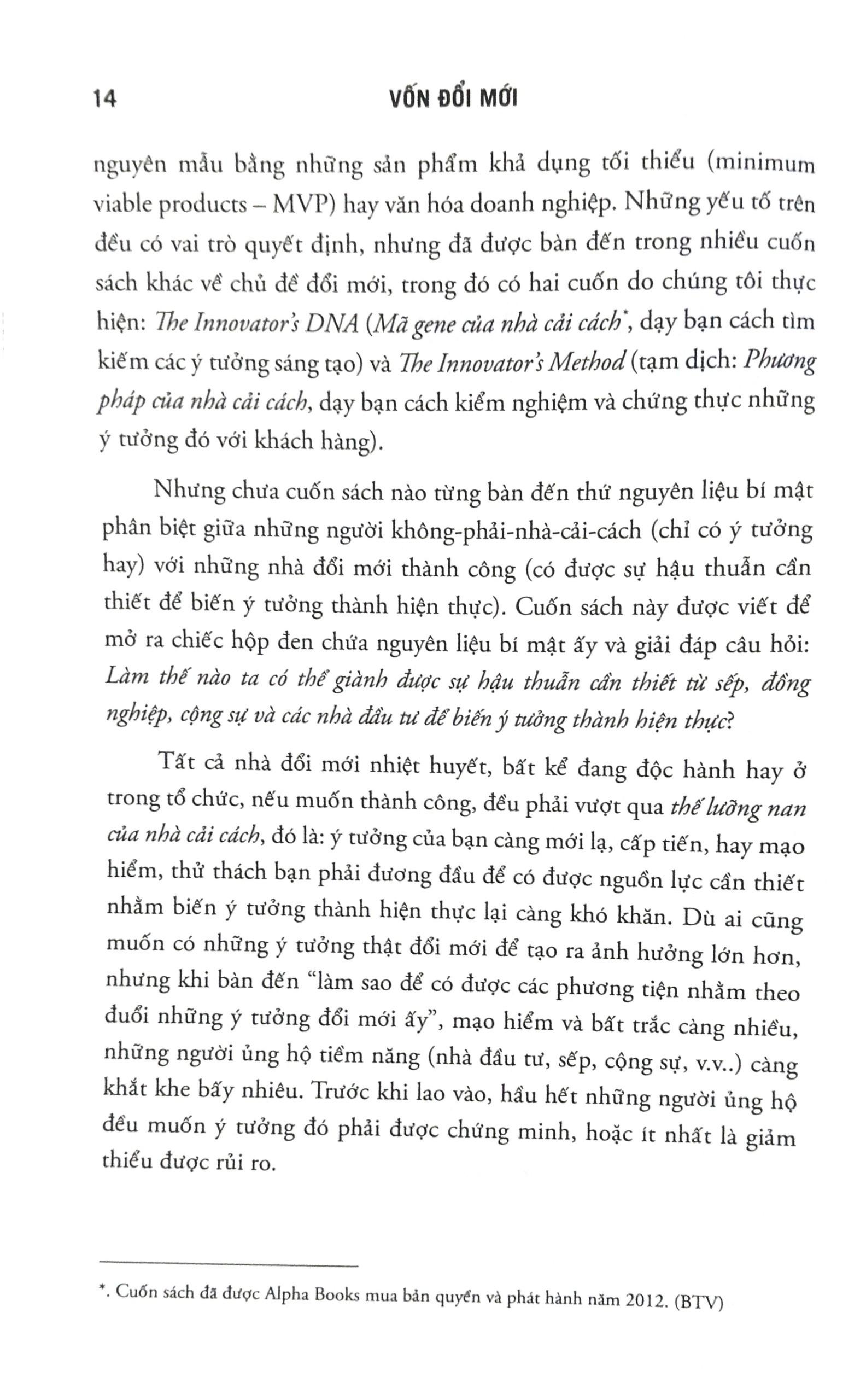 Sách Vốn Đổi Mới