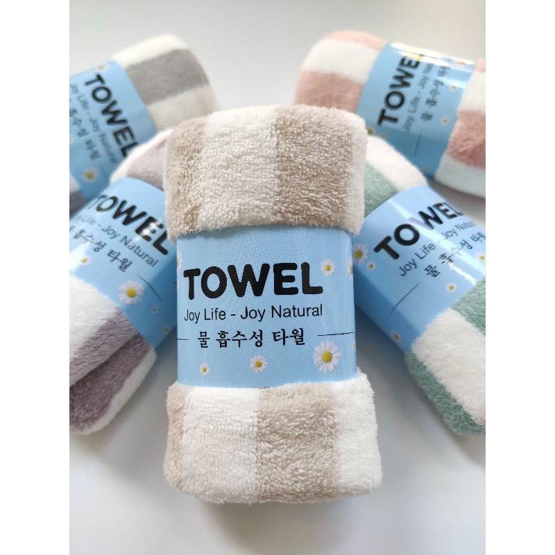 Khăn mặt cotton mịn xuất Hàn 30x50cm - Khăn lau mặt loại đẹp